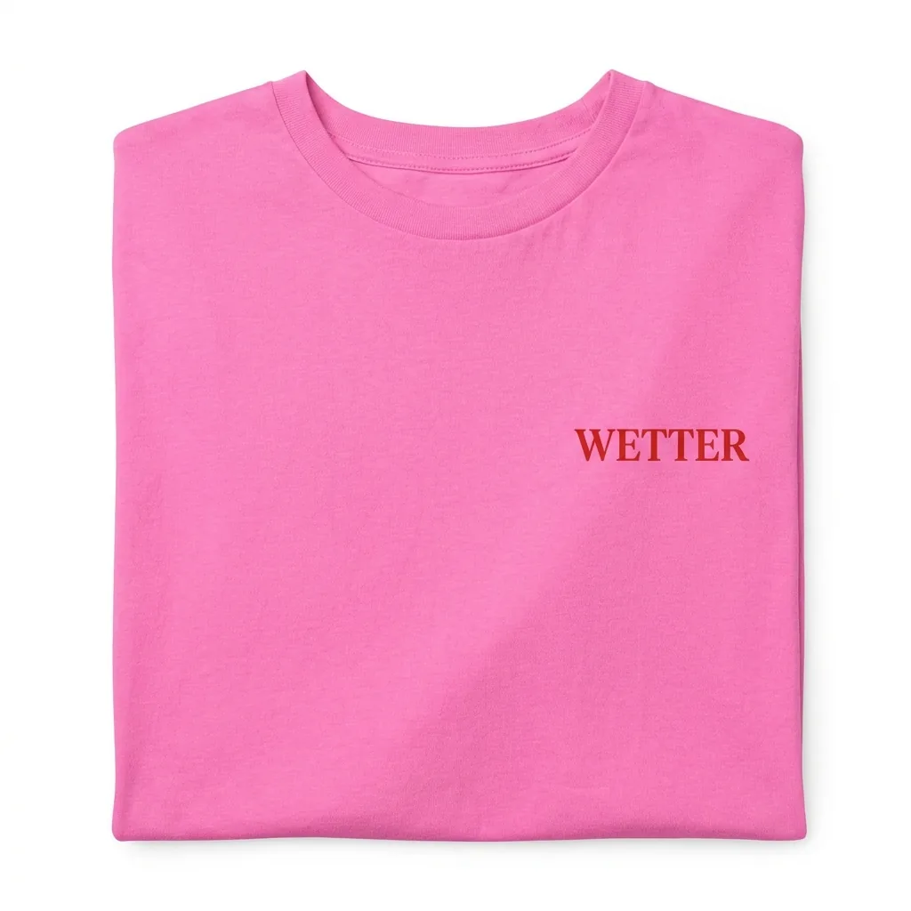 Das Wetter-Shirt »Classic« (Pink/ Rot)