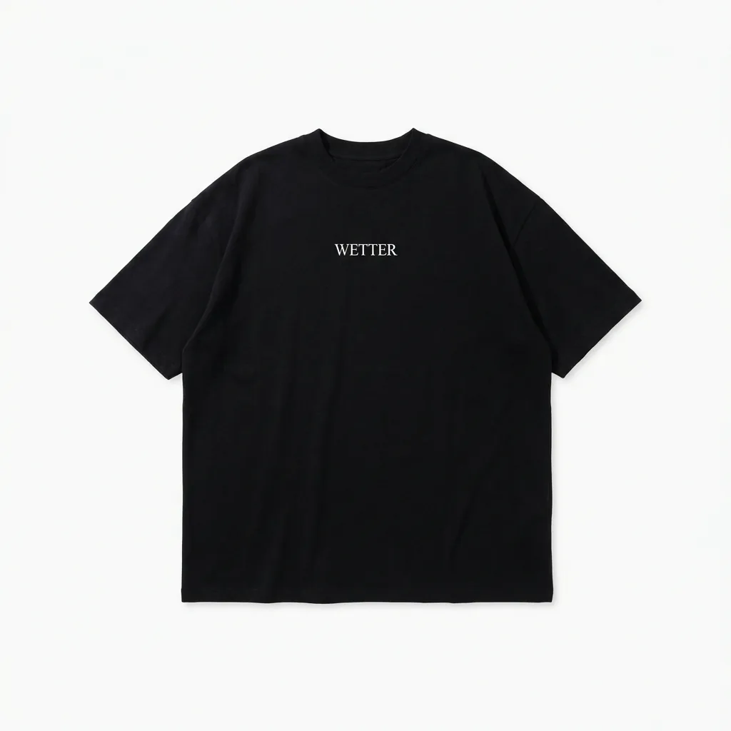 Das Wetter-Shirt »Classic« (Schwarz)